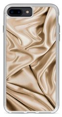 Чехол с Текстурой шелка для iPhone 7 + Бежевый