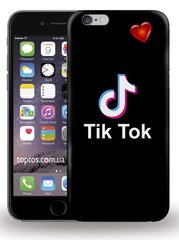Міцний чохол з лого TIK TOK для Айфон 6 / 6s Соц мережа