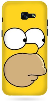 Желтый бампер для Galaxy A7 17 Симпсон