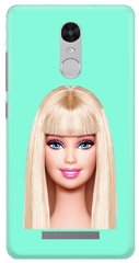 Бирюзовый чехол для Xiaomi Note 3 с Барби для девушки