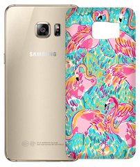 Рисованный фламинго чехол для для Galaxy S7 edge