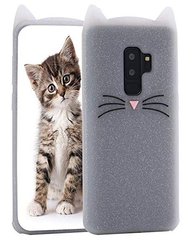 Полупрозрачный силиконовый чехол для Galaxy S9 Plus Котик с усиками
