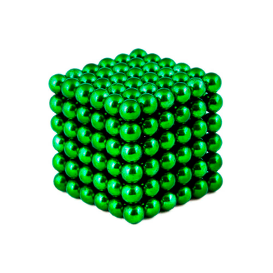 Зелений Неокуб 5мм/216 шт  Неодимові магніти