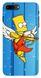 Голубой бампер с Бартом Симпсоном для iPhone 8 plus Амур