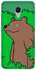 Зелений чохол на Meizu mx 5 Ведмідь