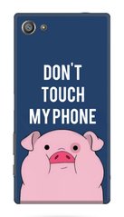 Зелений чохол Do not touch my phone на Sony Xperia Z5 Compact Свинка