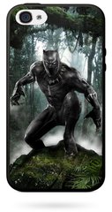 Резиновый чехол Black Panther на iPhone 4/4s