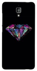Чорний чохол на замовлення для Xiaomi Mi4 Діамант