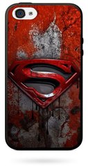 Чохол з гумовим ободом SUPERMAN для iPhone 4 / 4s