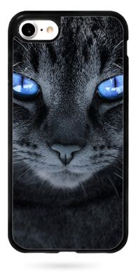Чехол с Котиком для iPhone 7 Черный