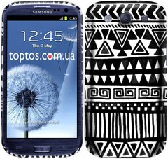 Белый чехол для Samsung S3 Duos Орнамент