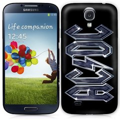 Чохол накладка з логотипом AC / DC на Samsung Galaxy S4 Чорний