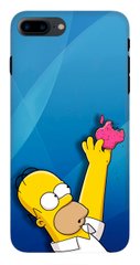 Синий чехол для iPhone 8 plus Гомер Симпсон