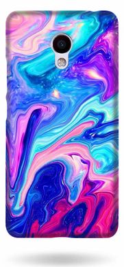 Яркий чехол с текстурой красок на Meizu M5 note