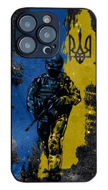 Чехол мужской для iPhone 14 pro воин ВСУ