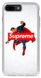 Білий чохол з логотипом Супрім на iPhone 8 plus Бетмен