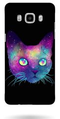 Космический кот черный чехол Galaxy J5 (2016)