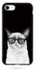Прогумований чохол на iPhone ( Айфон ) SE 2 Сумний котик