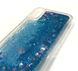 Синий чехол с жидким блеском для iPhone X / 10 Купить Киев