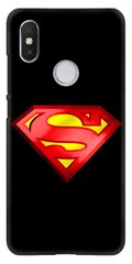 Чорний чохол для Xiaomi Redmi S2 Логотип Супермена