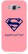 Рожевий бампер для Samsung Galaxy G532F Логотип Супервумен