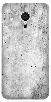 Чехол с текстурой бетона на Meizu M3 Note Серый