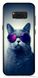 ТПУ Чехол с Котиком в очках на Galaxy S8 plus Серый