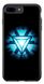 Чехол с логотипом Железного человека на iPhone 8 plus Черный
