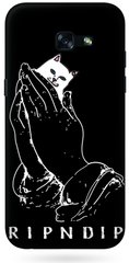 Чехол с Котиком Рипндип на Galaxy A520 Черный