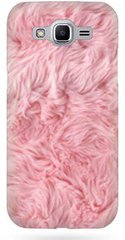 Чехол с Текстурой меха на Samsung Galaxy j2 prime Розовый