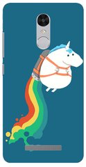 Синий чехол с единорожком для Xiaomi Note 3
