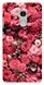 Красный чехол с цветами для Xiaomi Redmi 4 prime 32 Gb