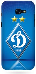 Синий чехол для Galaxy A7 17 Логотип Динамо Киев