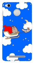 Чехол с Котиком Пушином для Xiaomi ( Сяоми ) Redmi 3s Рождественский