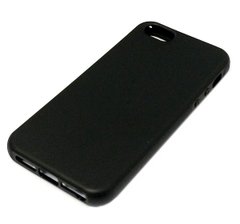 Матовый силиконовый чехол для iPhone 5 / 5s / SE черный