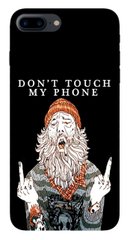 Накладка " Не трогай мой телефон " для iPhone ( Айфон ) 8 plus Черная