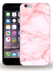 Мраморный чехол на iPhone 6 / 6s Розовый