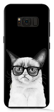 Чехол с Грустным Котиком на Samsung S8 plus Прорезиненный