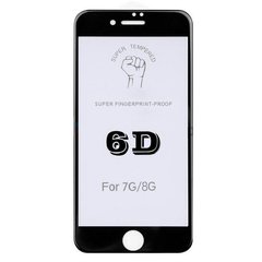 Чорне захисне скло для iPhone 8 6D