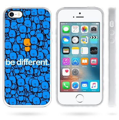 Чехол с картинкой на заказ для iPhone 5 / 5s / SE Синий