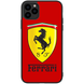 Чохол з логотипом Феррарі для iPhone 11 PRO MAX Червоний