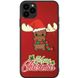 Яскравий святковий силіконовий бампер для IPhone 11 Pro Max Різдвяний Олень