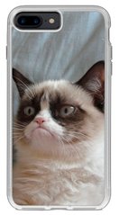 Силиконовый чехол на iPhone 8 plus Котик