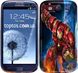 Чехол с Железным человеком на Samsung i9300 Синий