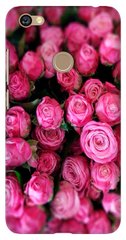 Чохол накладка з Трояндами на Xiaomi Note 5a prime Рожевий