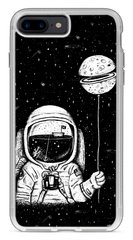 ТПУ Чохол з Космонавтом для iPhone 8 plus Чорний