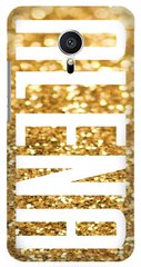 Чехол с именем Алена на Meizu M3 note Золотой