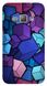 Абстрактный бампер Samsung Galaxy J1 2016 фиолетовый