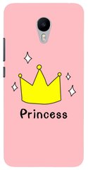 Чохол для дівчинки з короною на Meizu M3s Рожевий