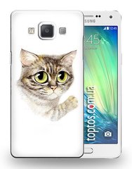 Надежный чехол-бампер на Samsung A700 (17) - Милый котик